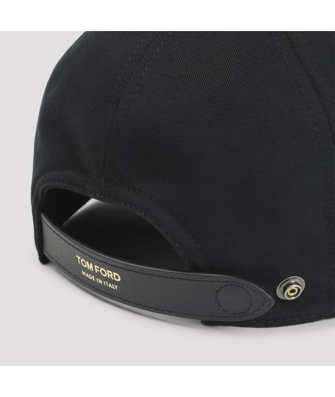TOM FORD Черная хлопковая кепка/бейсболка, фото 5