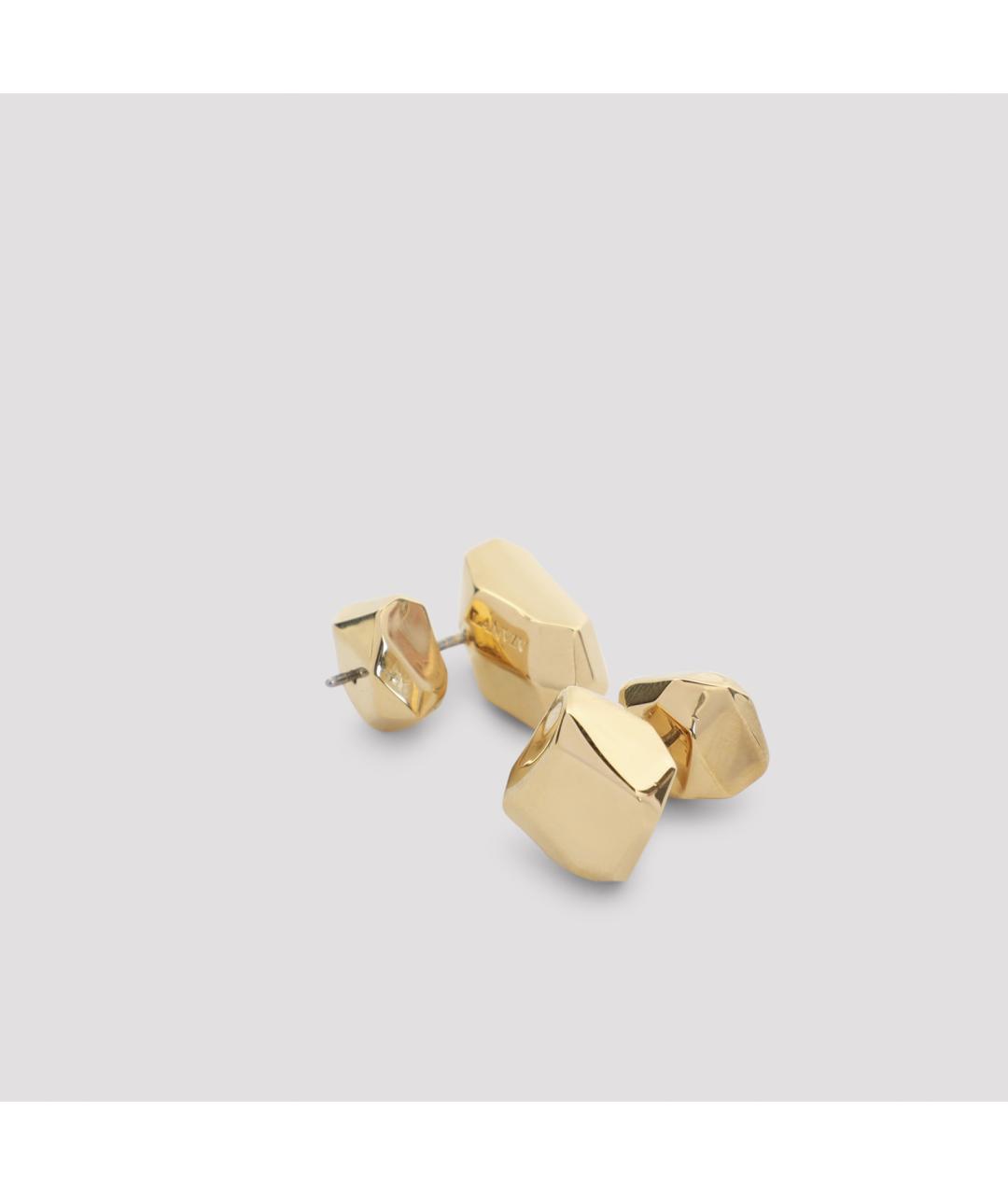 LANVIN Золотые латунные серьги, фото 4