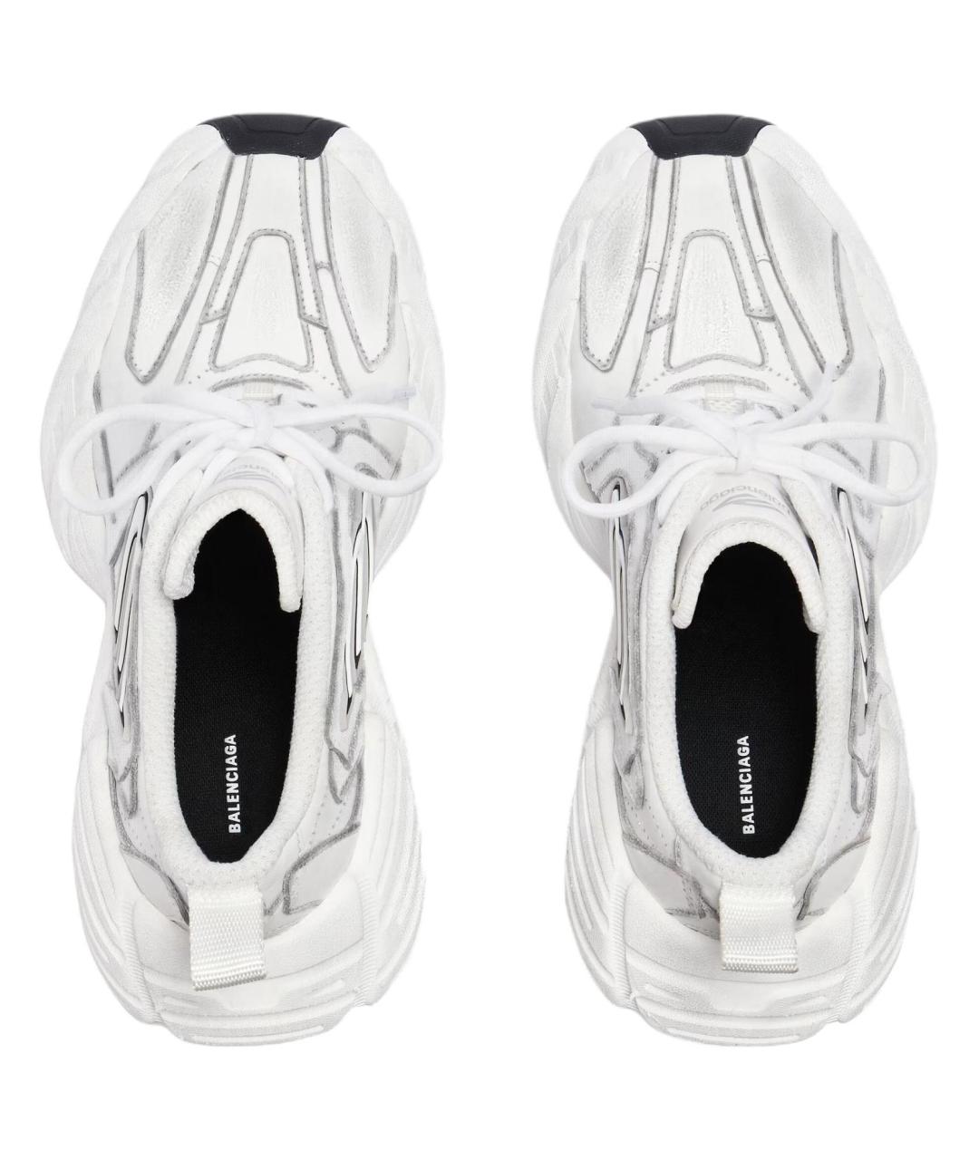 BALENCIAGA Белые кожаные туфли, фото 5