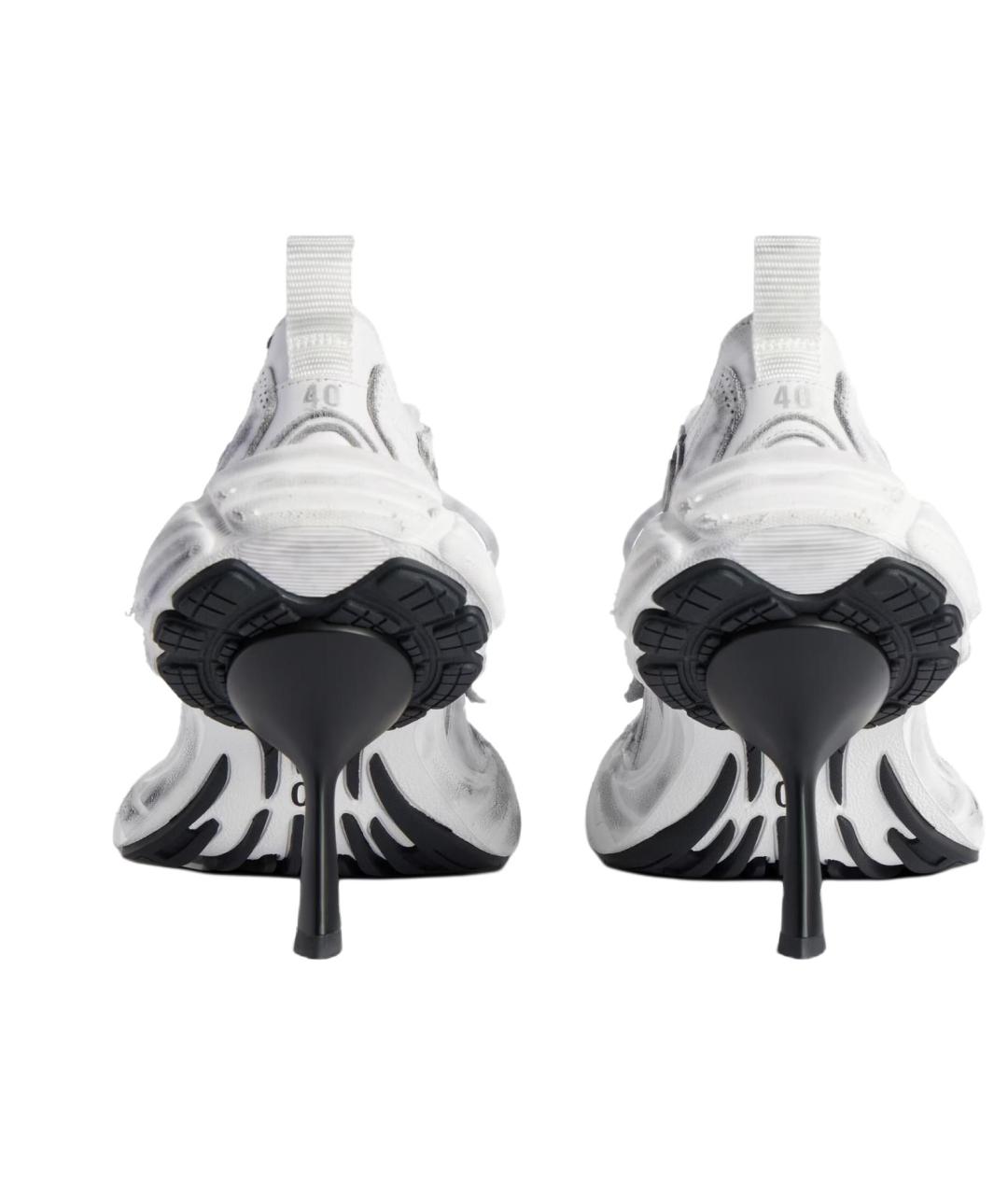 BALENCIAGA Белые кожаные туфли, фото 6