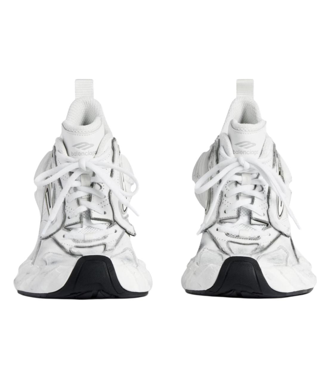 BALENCIAGA Белые кожаные туфли, фото 4