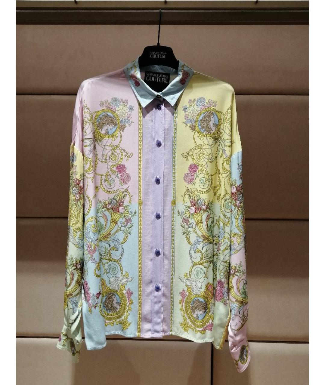 VERSACE JEANS COUTURE Мульти вискозная рубашка, фото 3