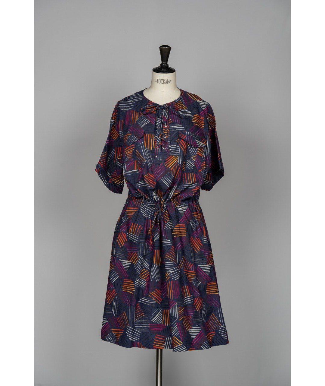 PAUL SMITH Мульти хлопковое повседневное платье, фото 3