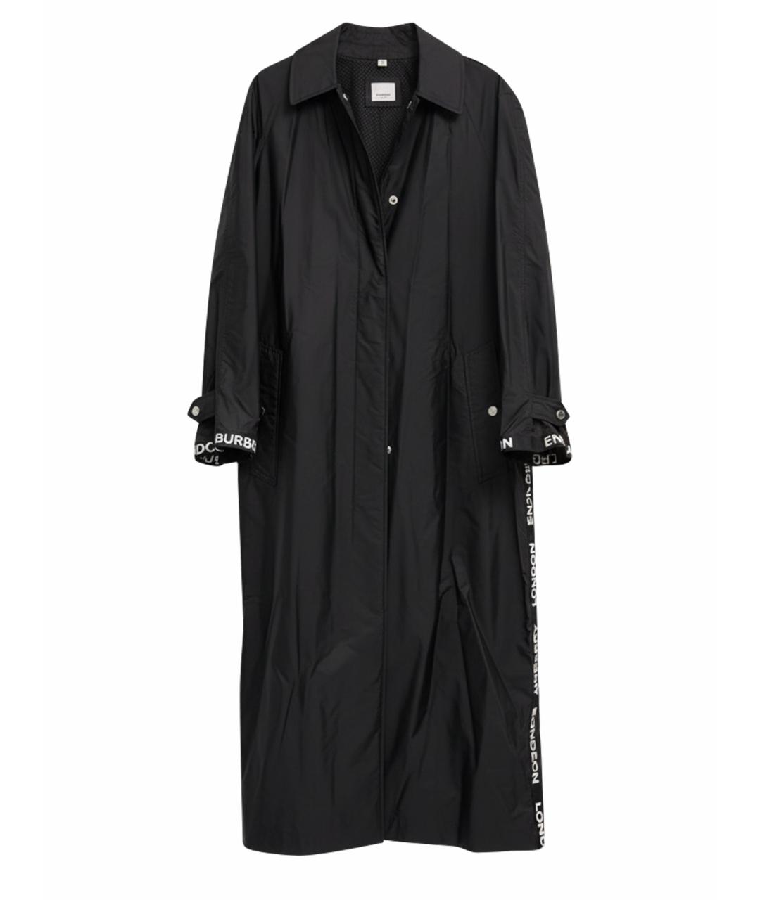 BURBERRY Черный полиамидовый тренч/плащ, фото 1