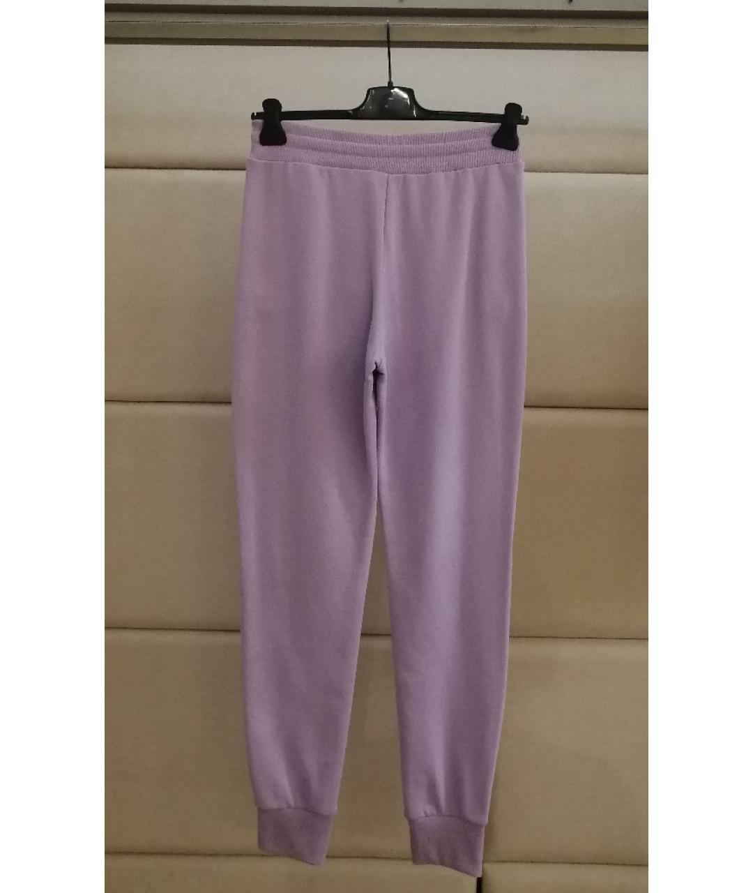 VERSACE JEANS COUTURE Фиолетовые хлопковые спортивные брюки и шорты, фото 2