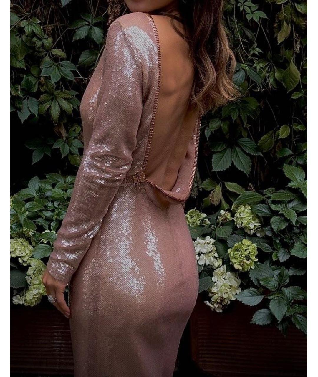 TOM FORD Розовое полиамидовое вечернее платье, фото 5