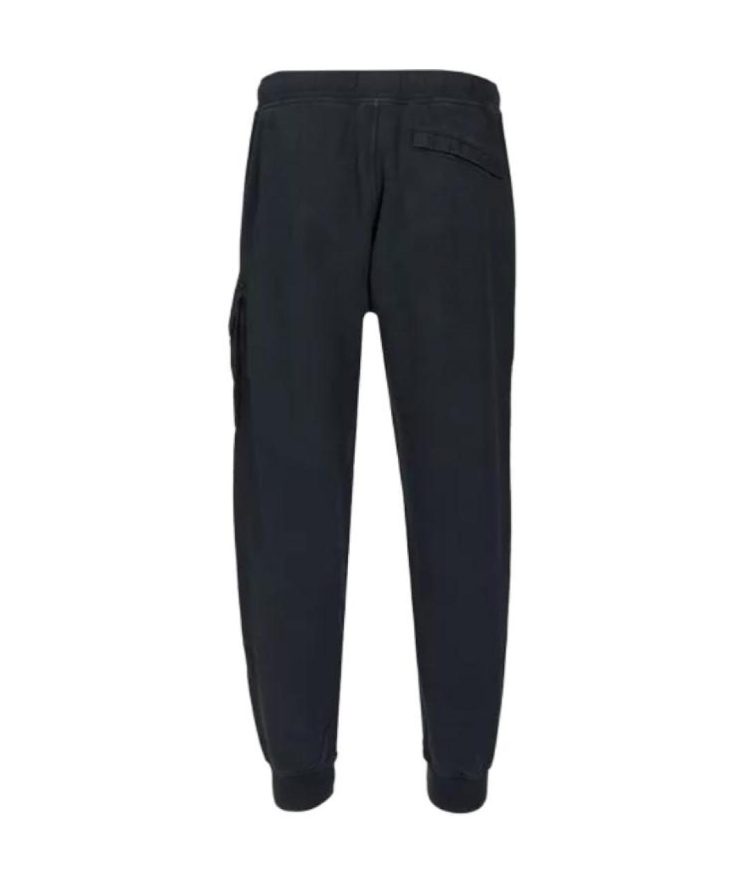 STONE ISLAND Темно-синие хлопковые повседневные брюки, фото 2