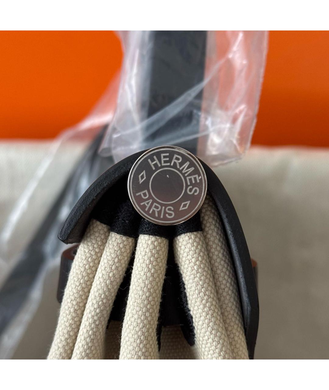 HERMES Бежевая кожаная сумка с короткими ручками, фото 7