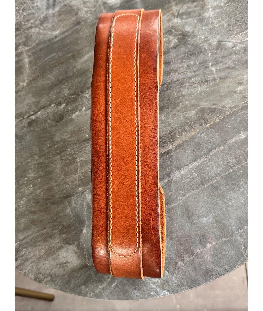 LANVIN Коричневый кожаный ремень, фото 3