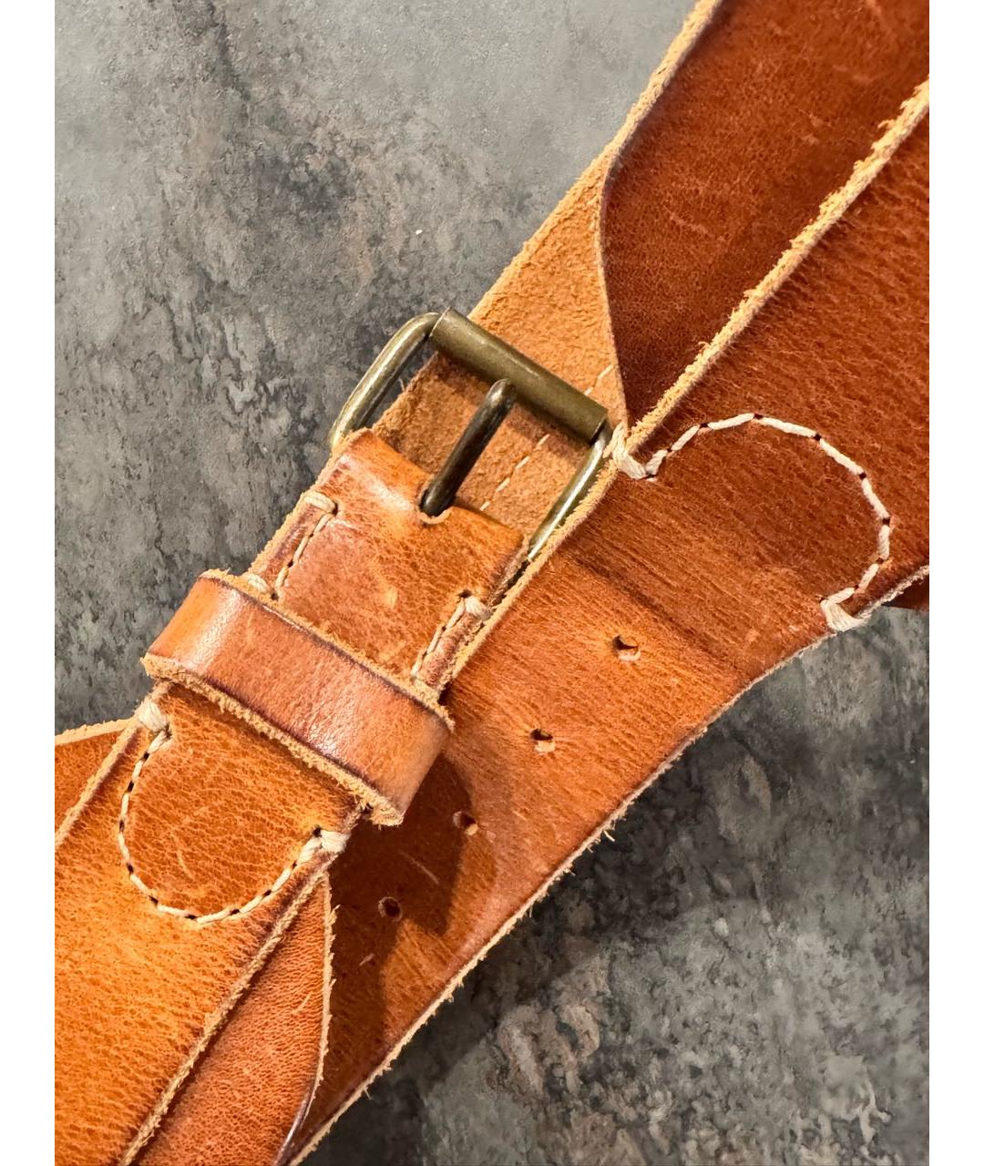 LANVIN Коричневый кожаный ремень, фото 2