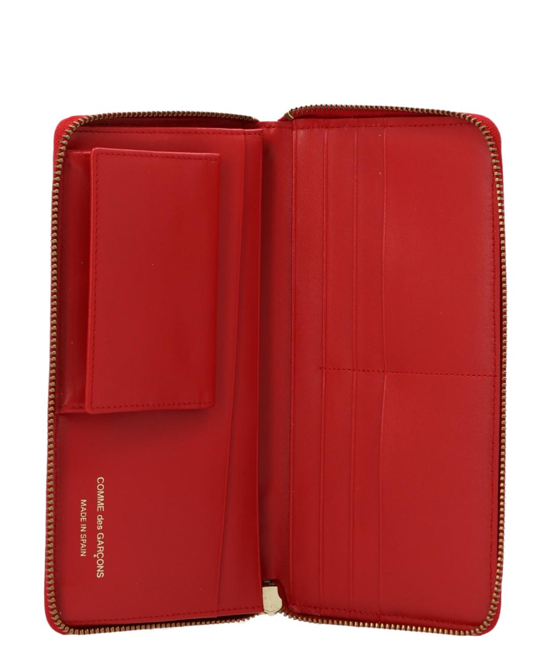 COMME DES GARÇONS WALLET Красный кожаный кошелек, фото 3