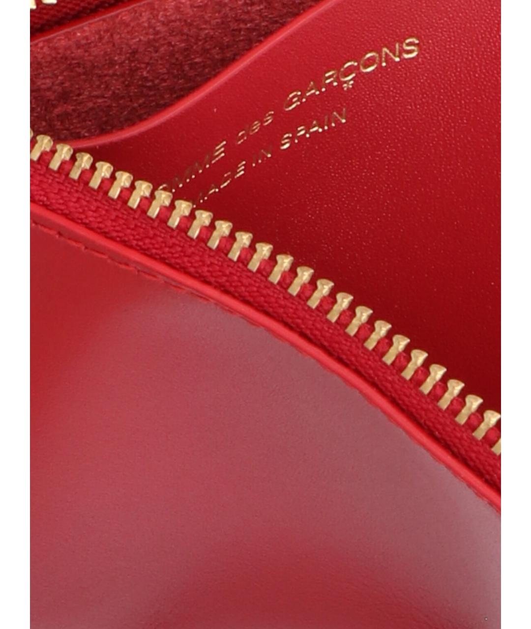 COMME DES GARÇONS WALLET Красный кожаный кошелек, фото 3