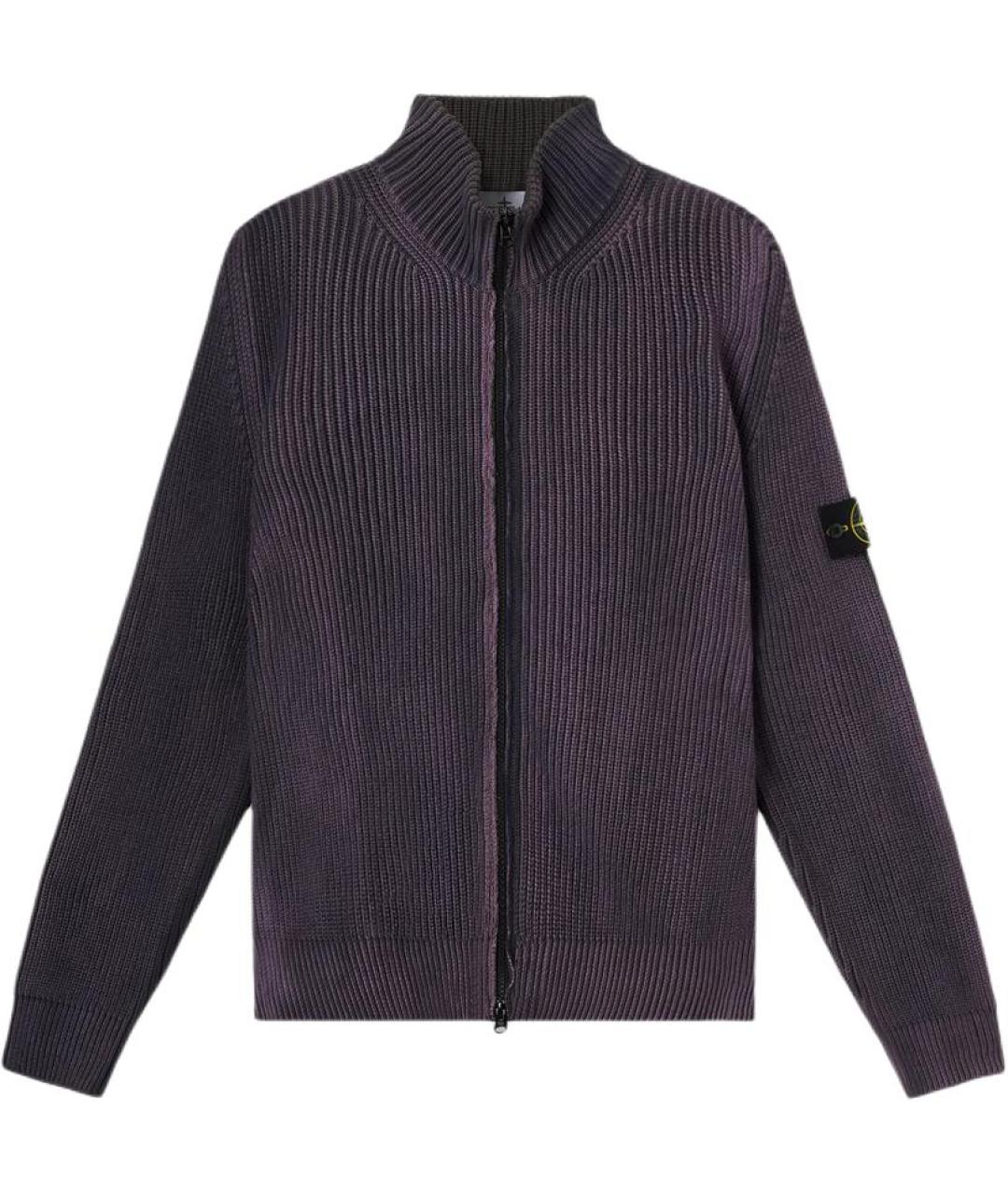 STONE ISLAND Фиолетовый хлопковый джемпер / свитер, фото 1