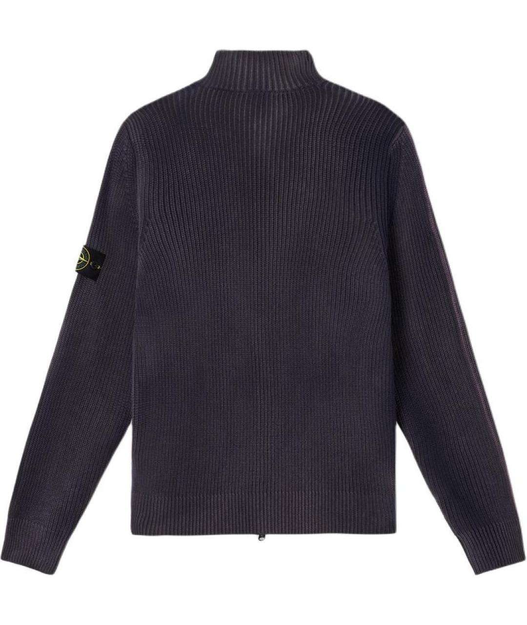 STONE ISLAND Фиолетовый хлопковый джемпер / свитер, фото 2