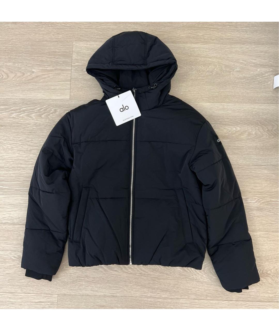 ALO YOGA Черная полиэстеровая куртка, фото 9