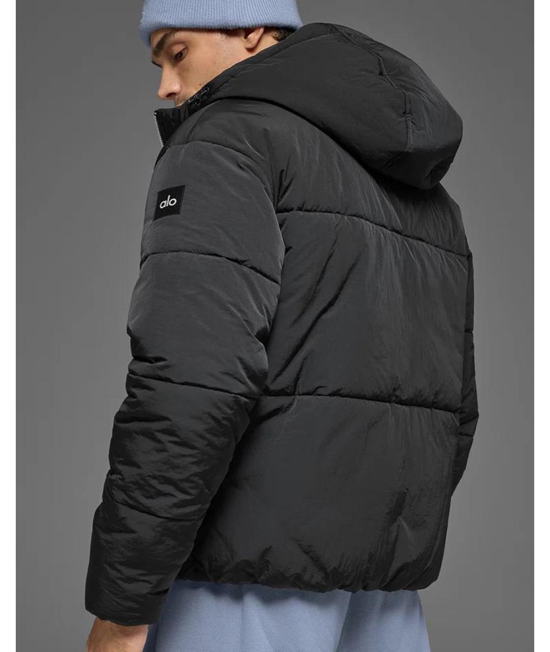 ALO YOGA Черная полиэстеровая куртка, фото 2