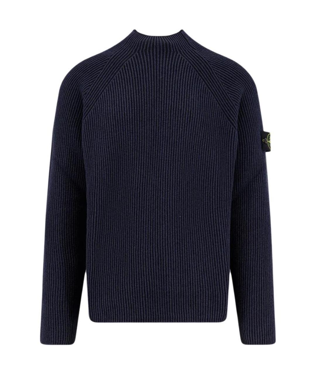STONE ISLAND Синий шерстяной джемпер / свитер, фото 1