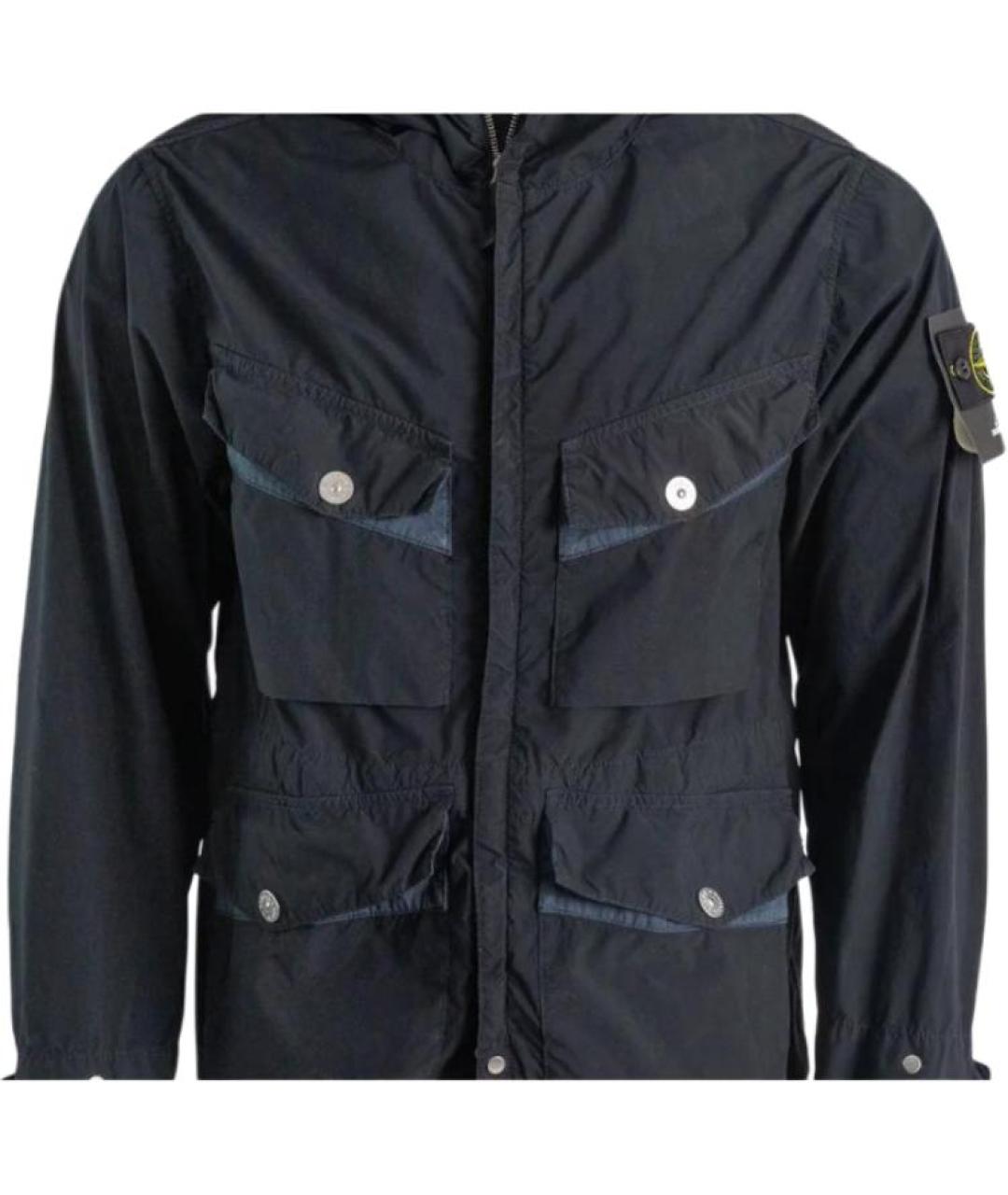 STONE ISLAND Темно-синяя куртка, фото 2