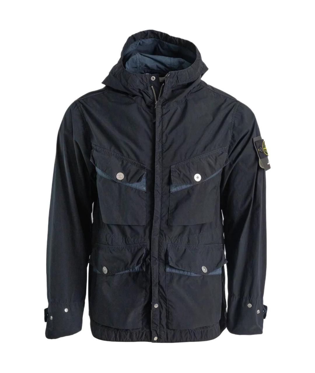 STONE ISLAND Темно-синяя куртка, фото 1