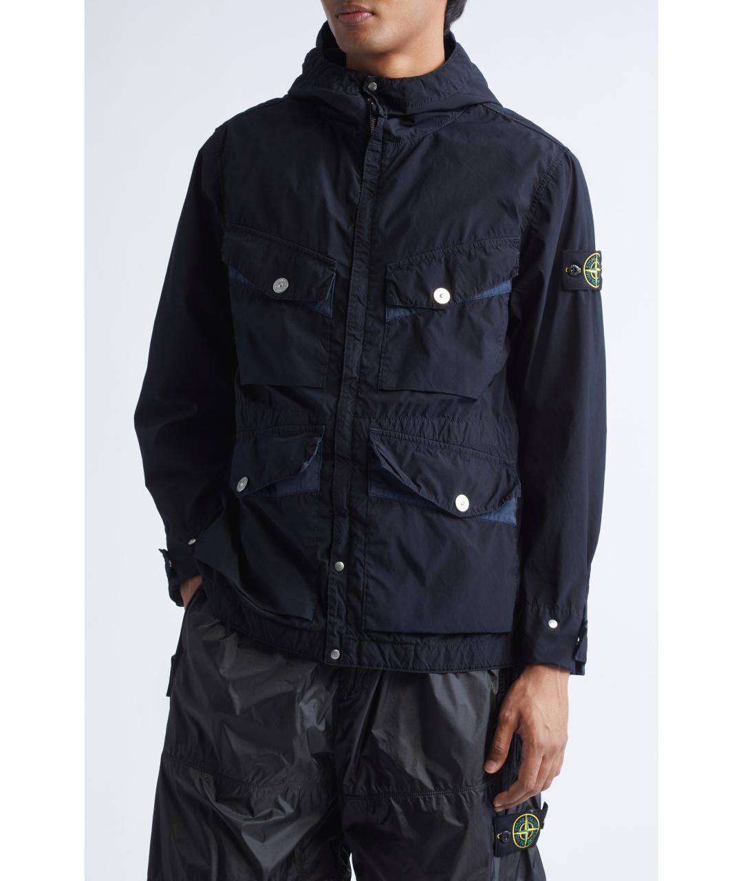 STONE ISLAND Темно-синяя куртка, фото 3