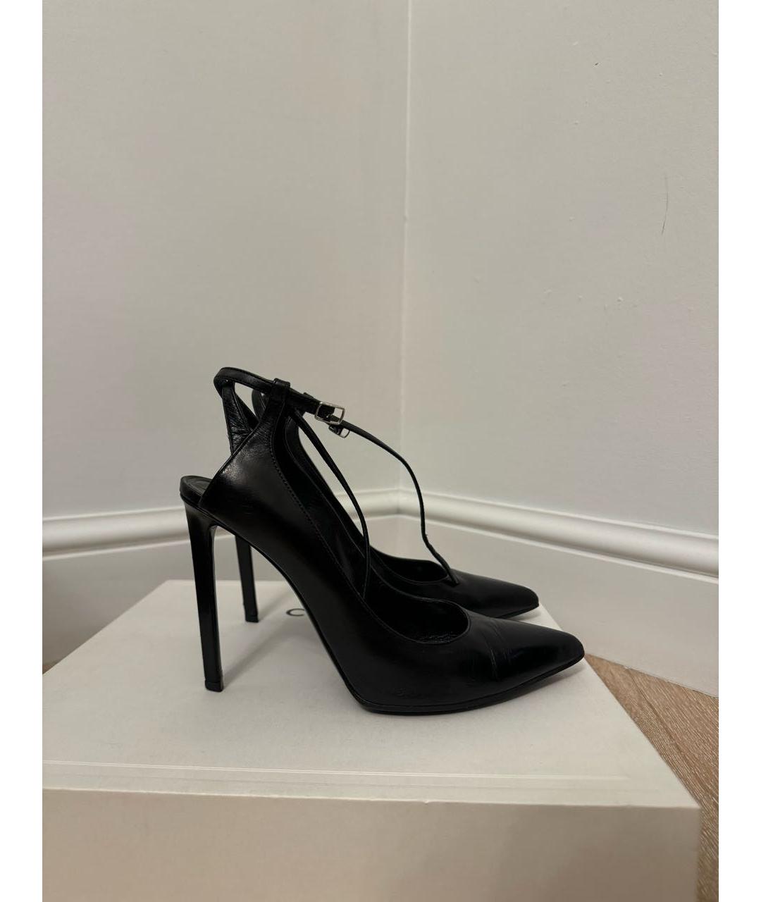 CELINE Черные кожаные туфли, фото 2