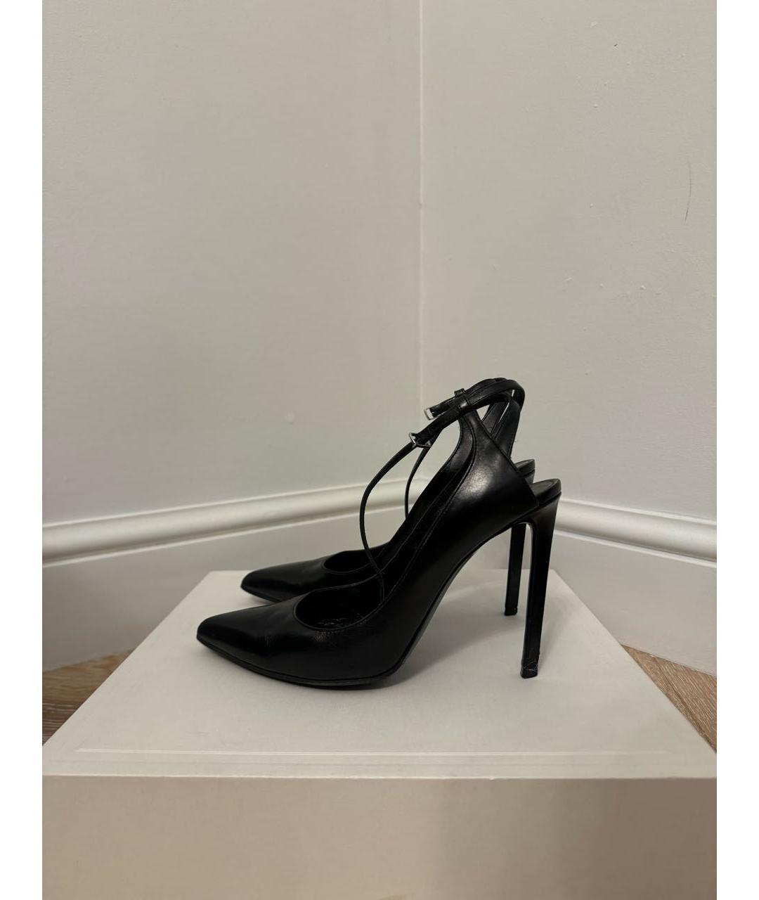 CELINE Черные кожаные туфли, фото 8