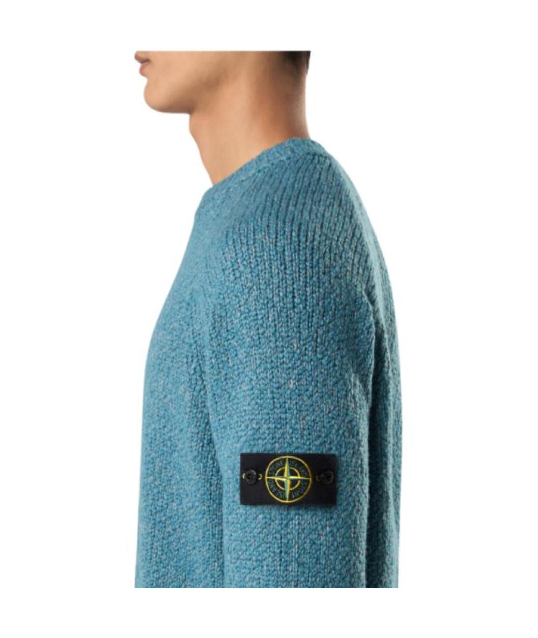 STONE ISLAND Синий джемпер / свитер, фото 4