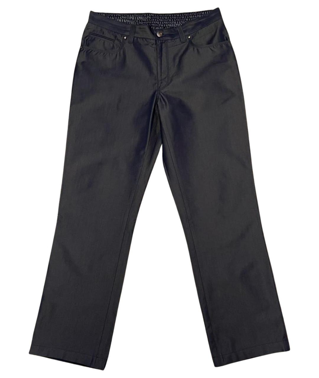 ZILLI Синие хлопковые прямые джинсы, фото 1