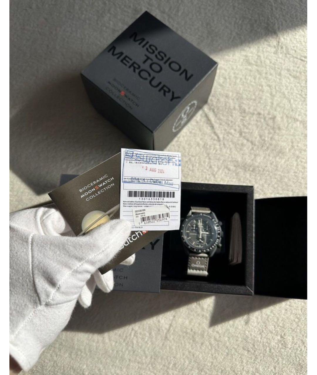 Swatch Антрацитовые керамические часы, фото 6