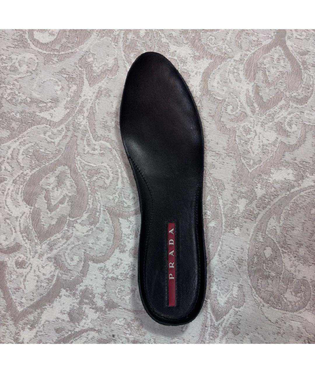 PRADA Коричневые замшевые кеды, фото 7