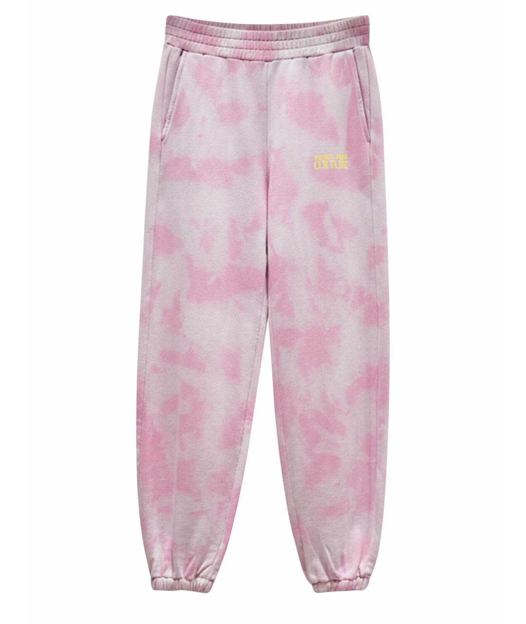 VERSACE JEANS COUTURE Розовые хлопковые спортивные брюки и шорты, фото 1