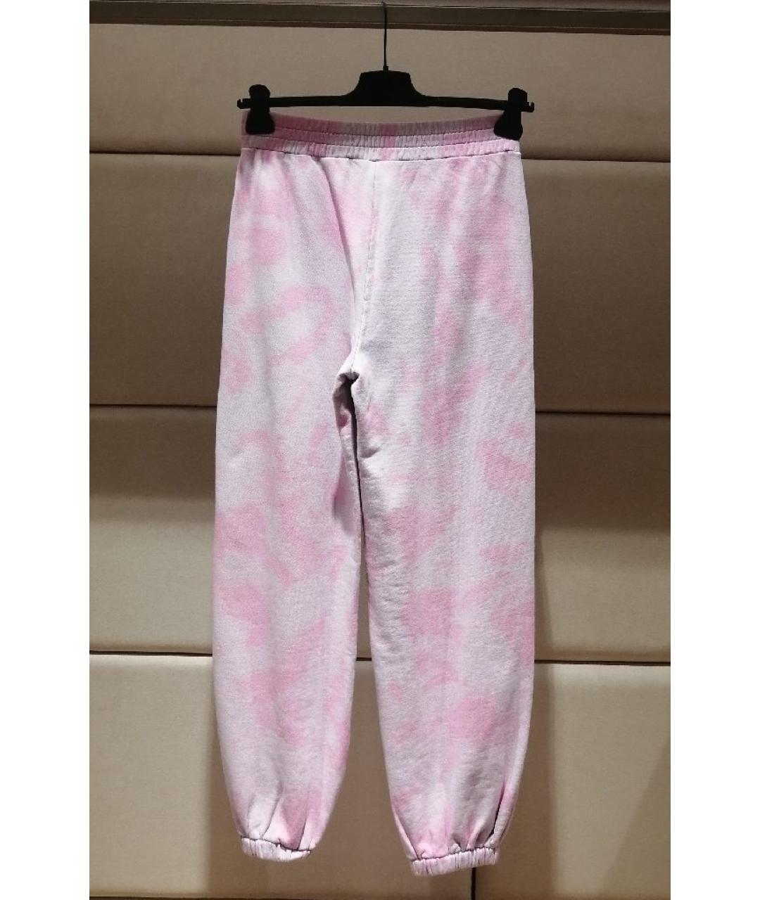 VERSACE JEANS COUTURE Розовые хлопковые спортивные брюки и шорты, фото 2