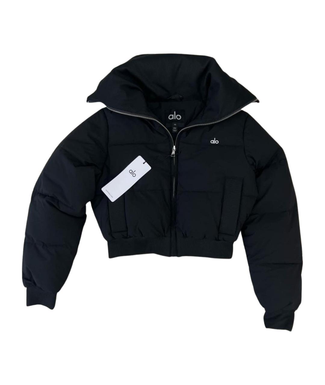 ALO YOGA Черная полиэстеровая куртка, фото 1
