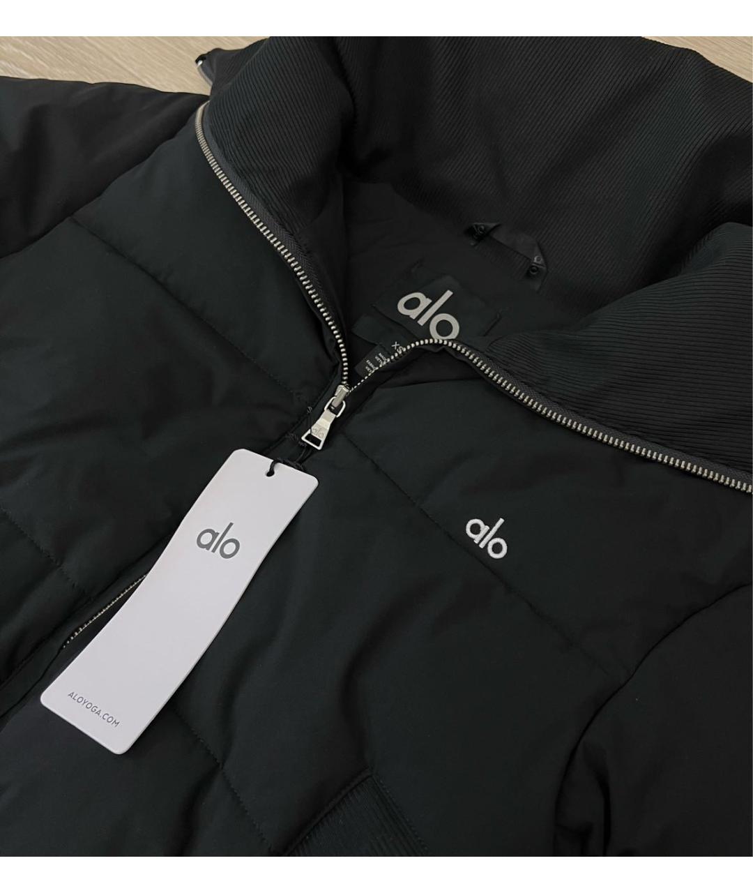 ALO YOGA Черная полиэстеровая куртка, фото 6