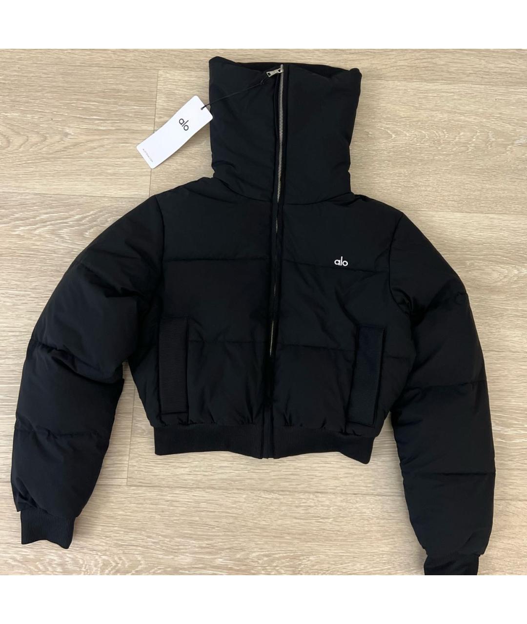 ALO YOGA Черная полиэстеровая куртка, фото 5