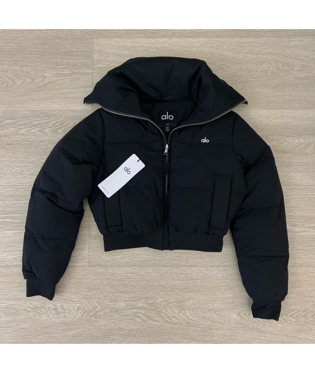 ALO YOGA Черная полиэстеровая куртка, фото 8