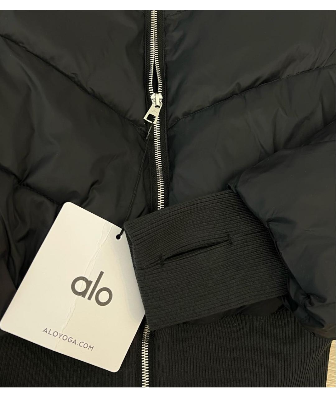 ALO YOGA Черная полиэстеровая куртка, фото 7
