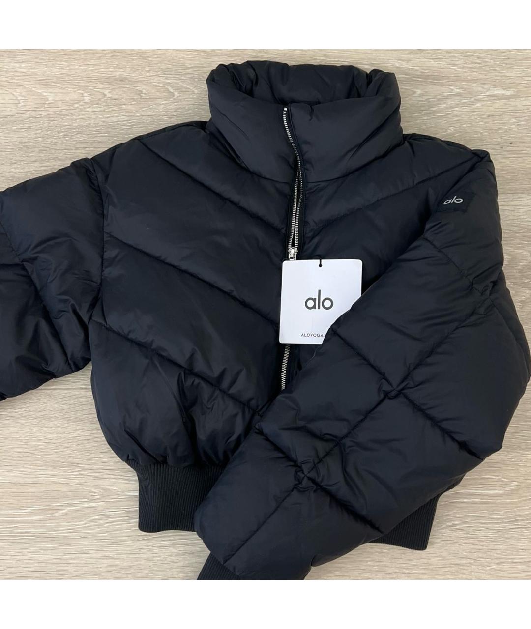 ALO YOGA Черная полиэстеровая куртка, фото 6