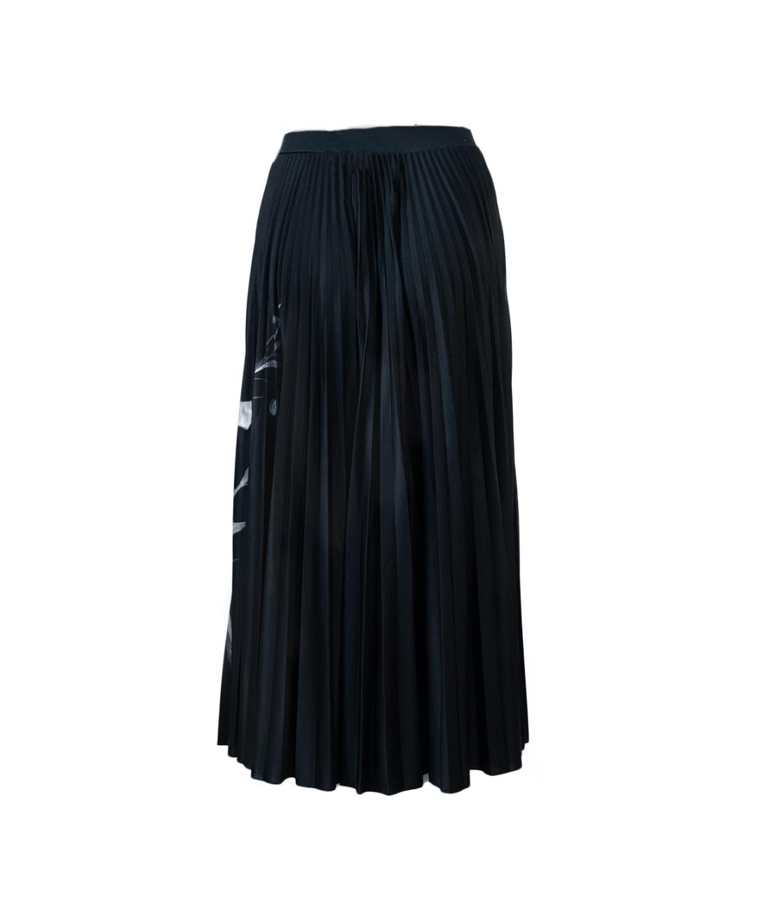 VALENTINO Черная полиэстеровая юбка миди, фото 2