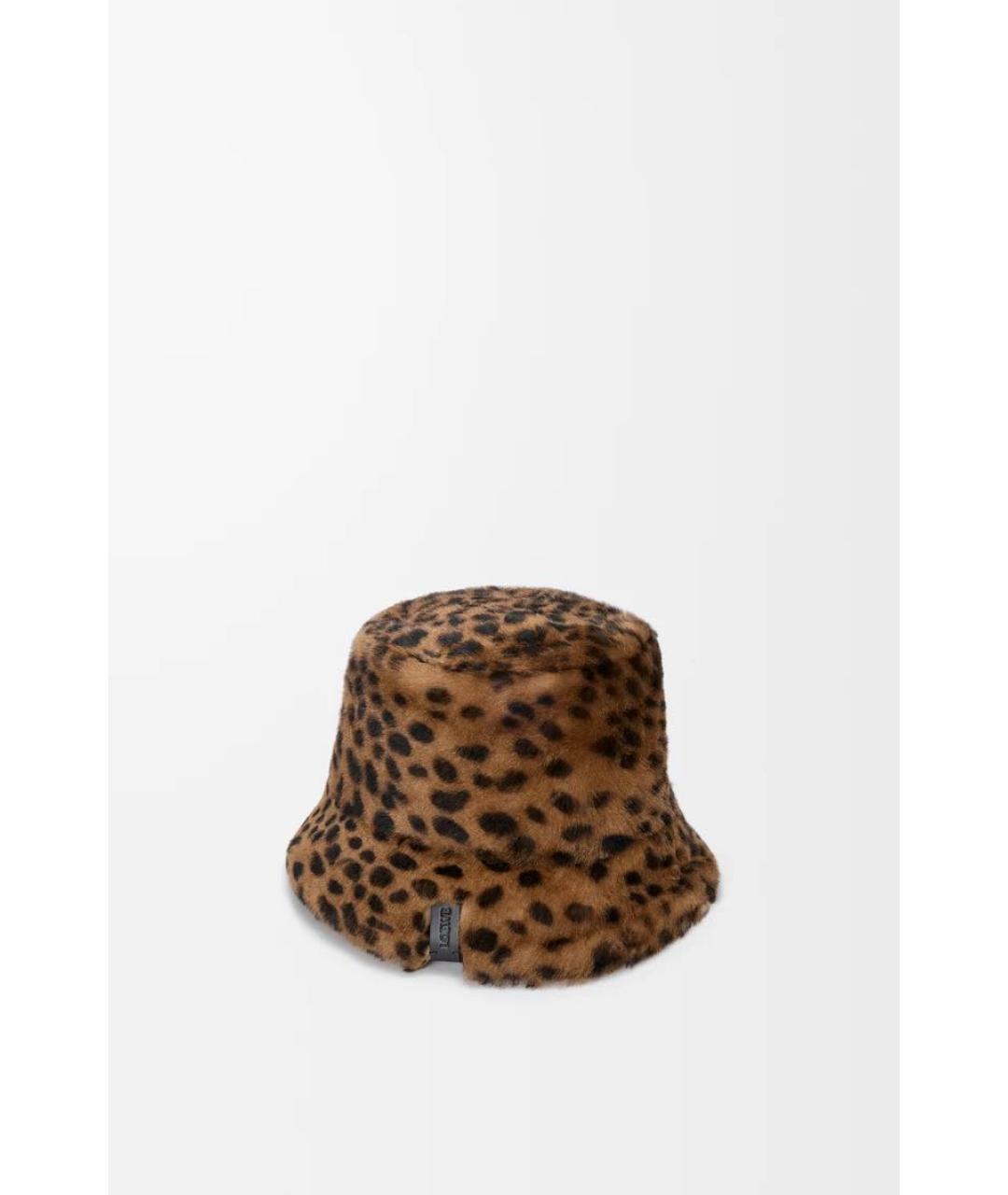 LOEWE Коричневая шерстяная панама, фото 4