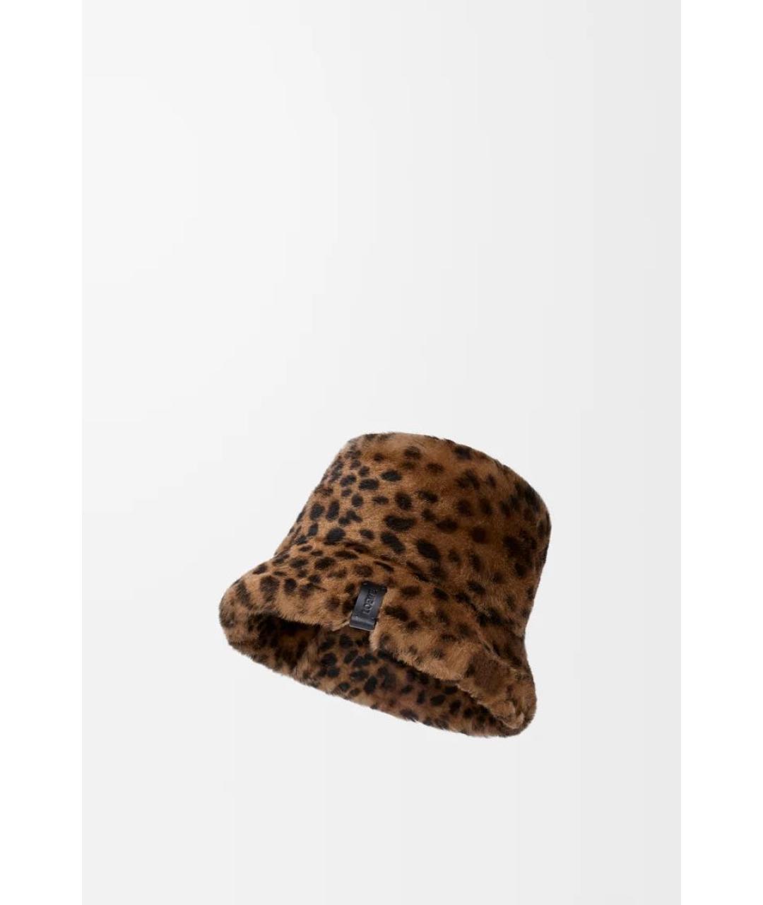 LOEWE Коричневая шерстяная панама, фото 2