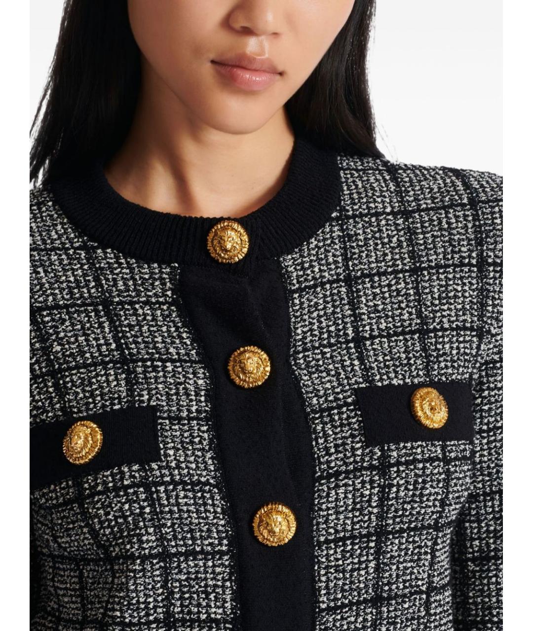 BALMAIN Черный кардиган, фото 3