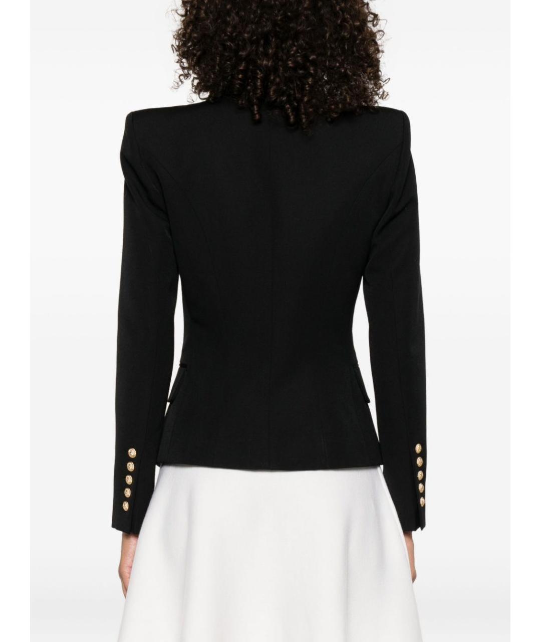 BALMAIN Черный хлопковый жакет/пиджак, фото 3