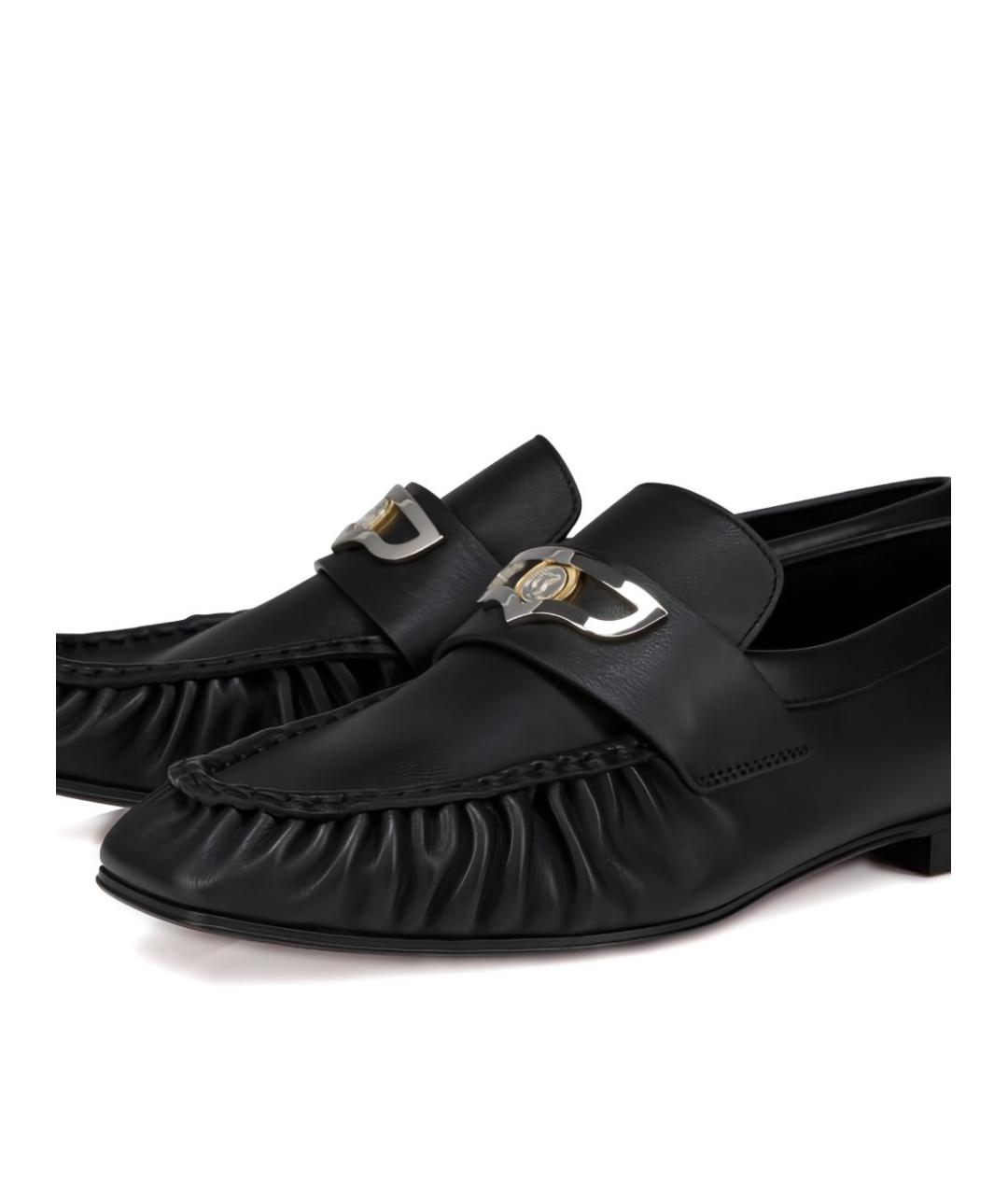 CHRISTIAN LOUBOUTIN Черные кожаные лоферы, фото 3