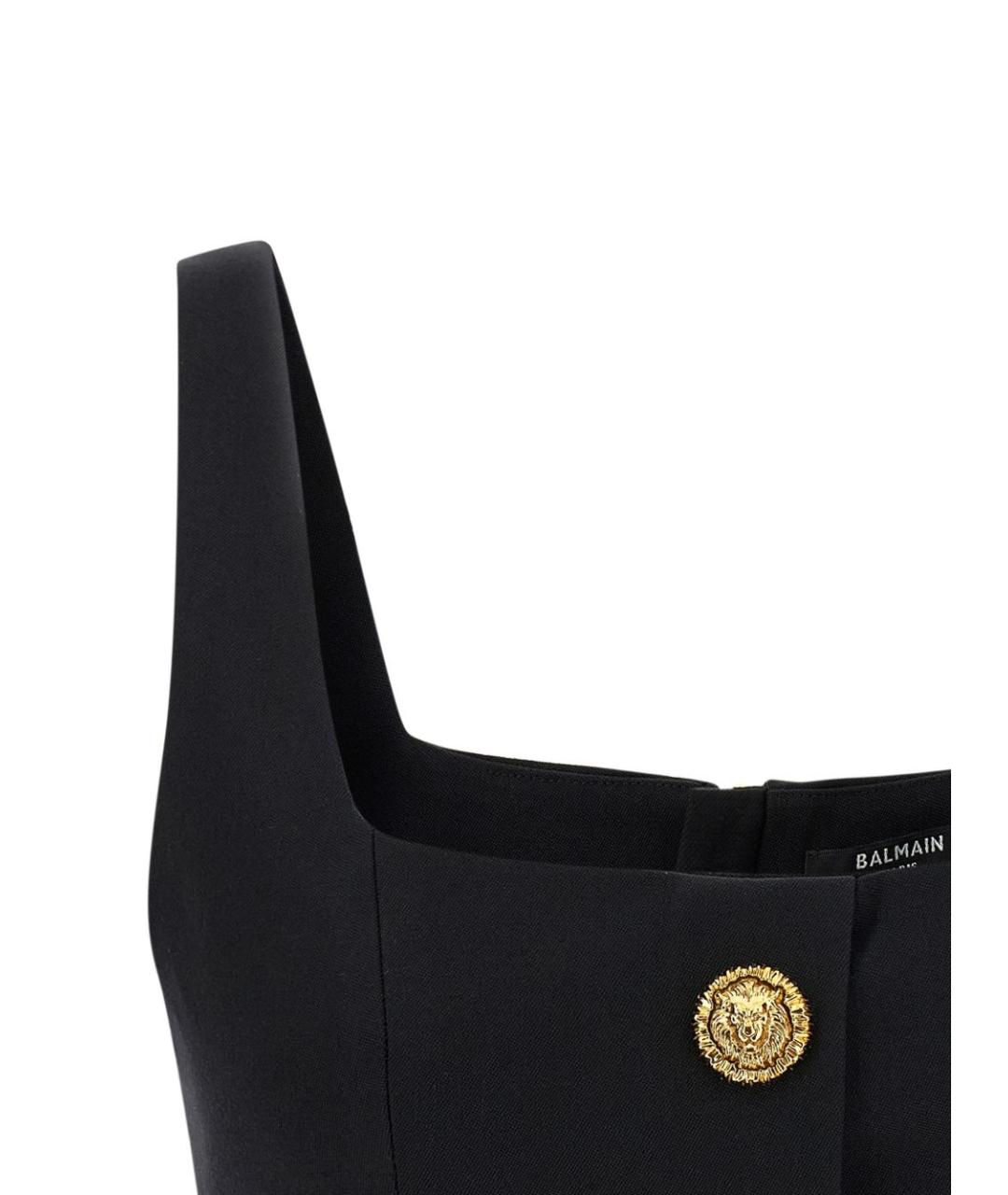 BALMAIN Черный шерстяной корсет, фото 3