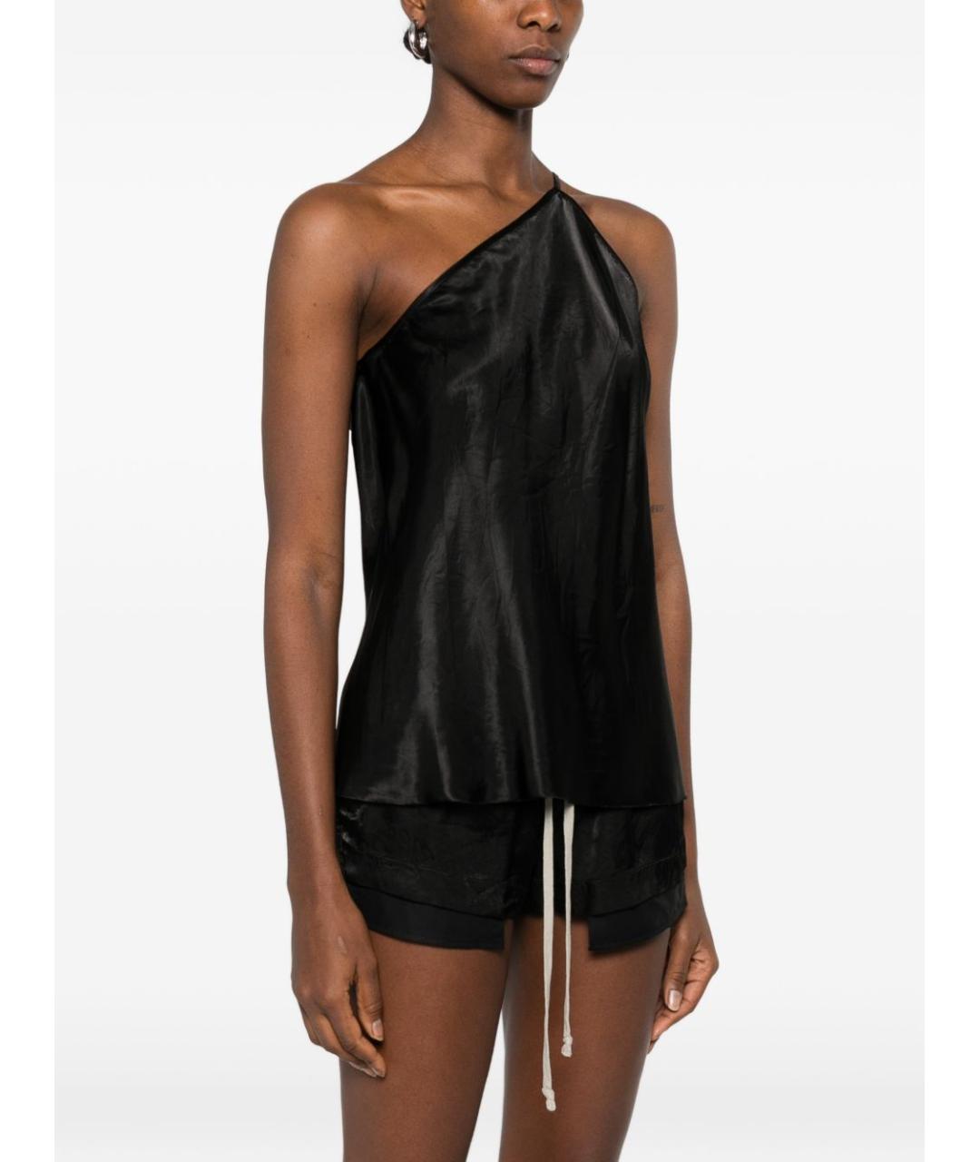 RICK OWENS Черная майка, фото 4