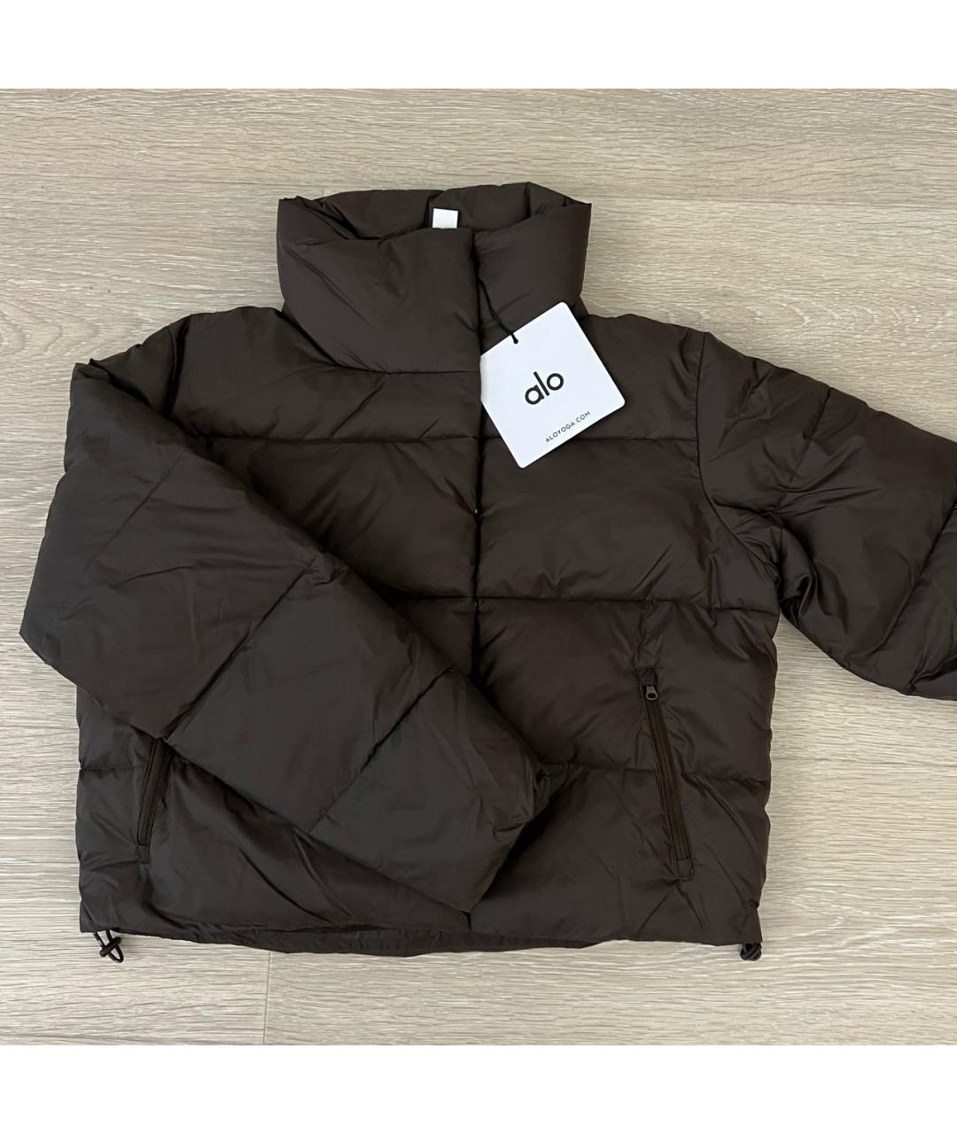 ALO YOGA Коричневая полиэстеровая куртка, фото 7