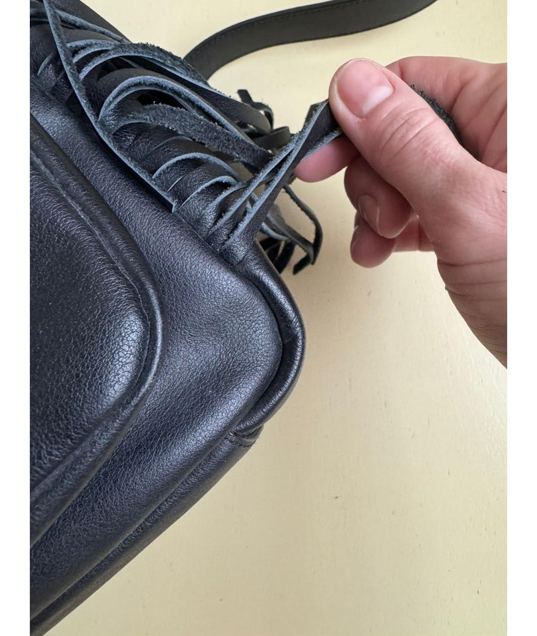 SAINT LAURENT Черный кожаный рюкзак, фото 8