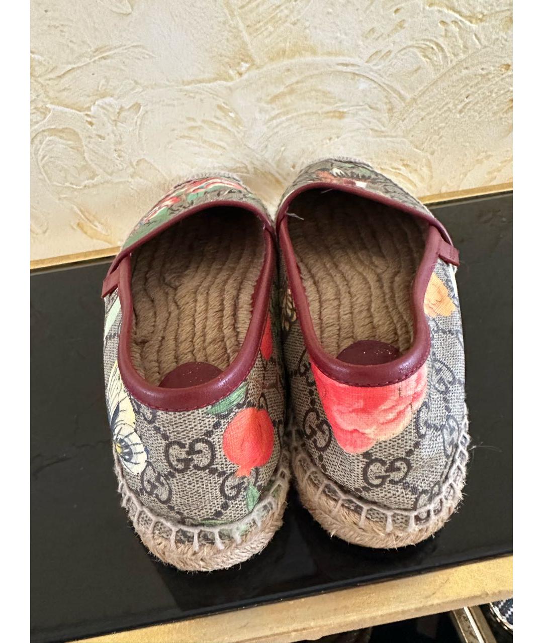 GUCCI Бежевые текстильные эспадрильи, фото 4