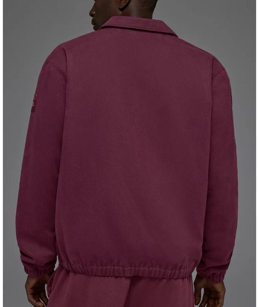 ALO YOGA Бордовая полиэстеровая куртка, фото 3